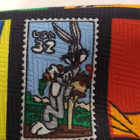 Vintage Set of 2 Looney Tunes Men's Neckties 1993 Bugs Bunny Daffy Duck, Taz - Picture 5 of 14